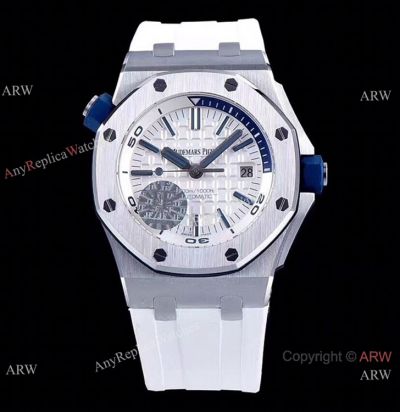 V8 1:1 Best Audemars Piguet Diver's Men Stainless Steel White Dial